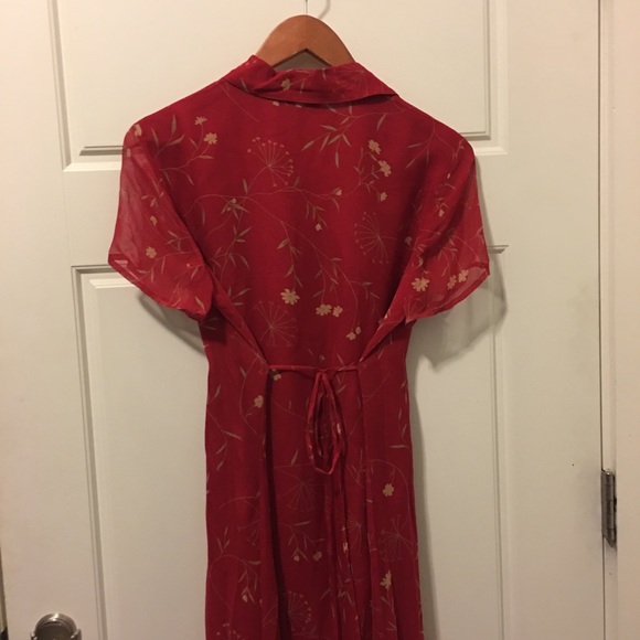 Robbie bee silk red dress - Picture 3 of 6